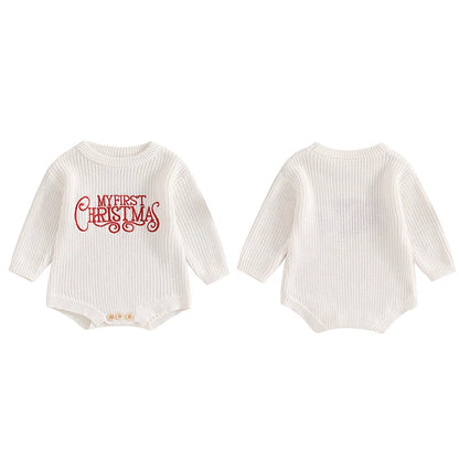 Baby Christmas Sweater Romper