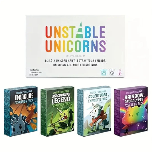 UNICORNS BOARD CARD Game Family Fun