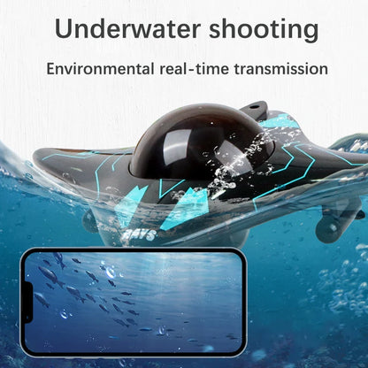 Mini WIFI RC Boat Six-Way Submarine w/Camera Real-Time Transmission