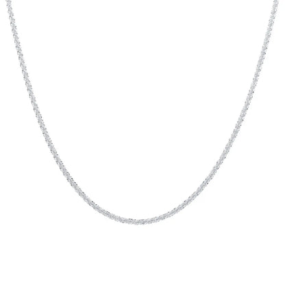 Silver Sparkling Necklace Women’s Trendy Clavicle Chain