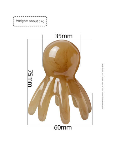 Octopus Head Meridian Wide Teeth Massage Comb Tool