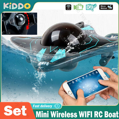 Mini WIFI RC Boat Six-Way Submarine w/Camera Real-Time Transmission