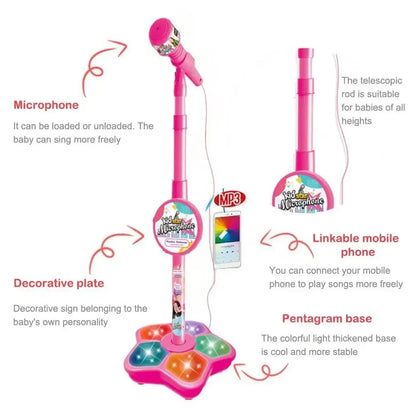 Kids Karaoke Microphone with Stand