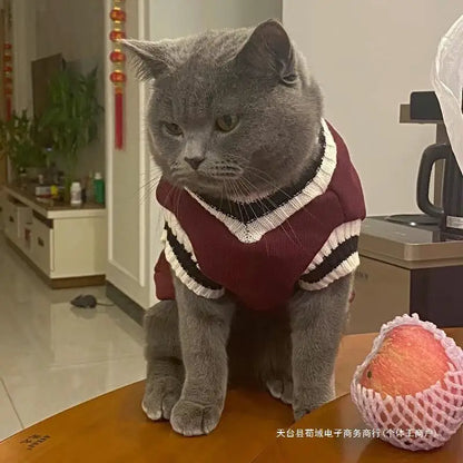 Pet Winter Jacket Cat Dog Sweater Warm Christmas Outfit