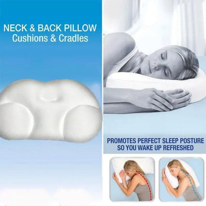 Egg Shaped Cloud Pillow 3D Ergonomic Memory Foam Support