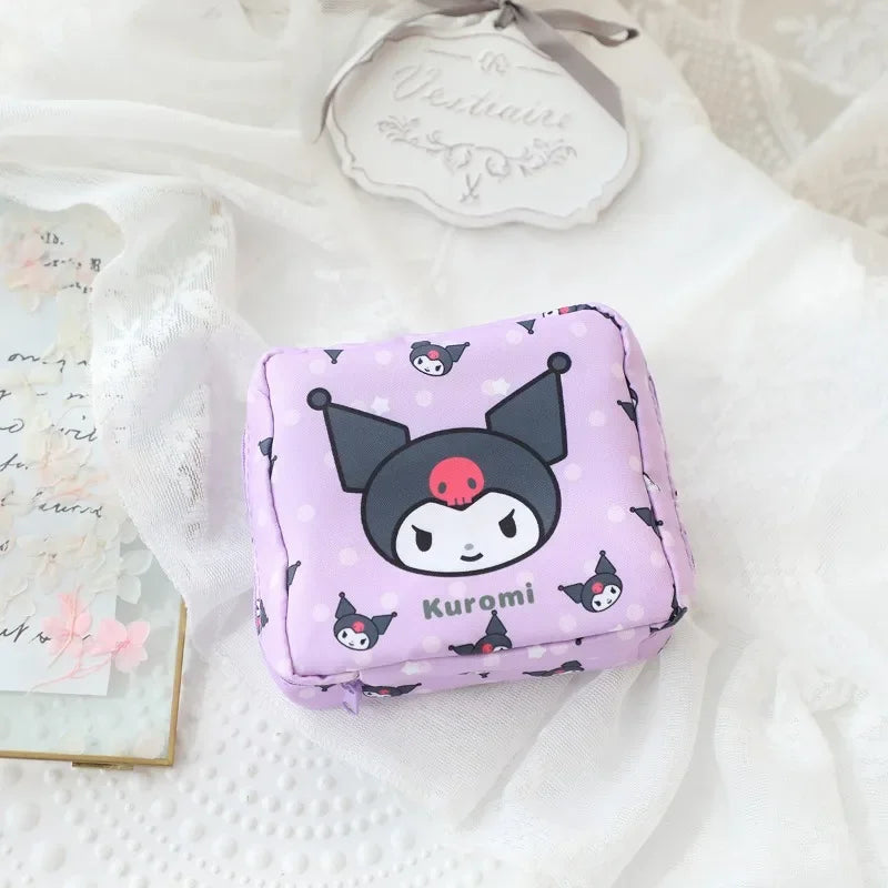 Sanrio Hello Kitty Kuromi Menstrual Bag Napkin Storage