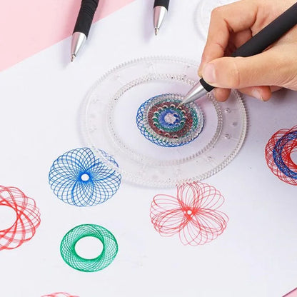 Spirograph Ruler Drawing Gear Interlocking Painting Toy