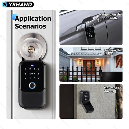 YRHAND TTlock Portable Smart Fingerprint Lock Box