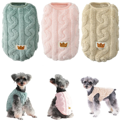 Soft Fleece Dog Sweater for Small Dogs Cats Winter Warm