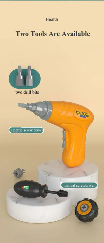 Kids Electric Drill Tool Sets Educational Assembly