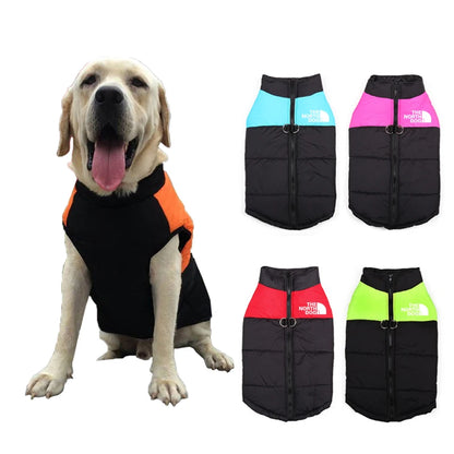 Winter Waterproof Dog Vest Large Pet Ski Coat