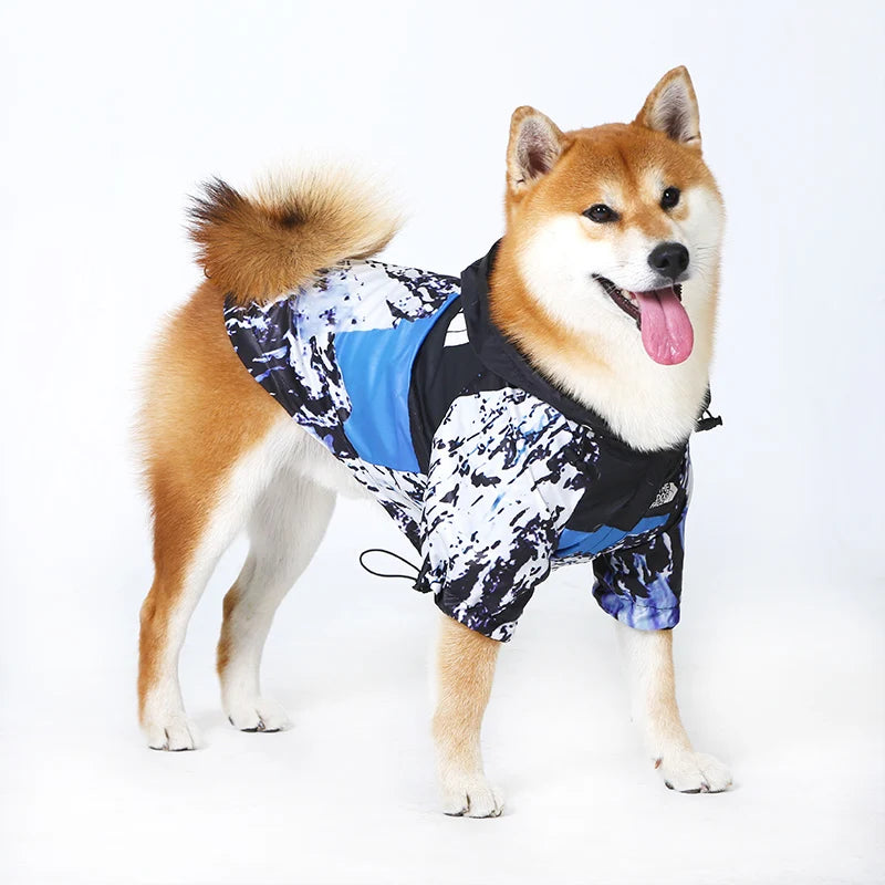 Dog Raincoat Windbreaker Hoodie for Small Large Dogs