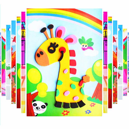 Kids 3D EVA Foam Stickers Animal Puzzle Educational Toy