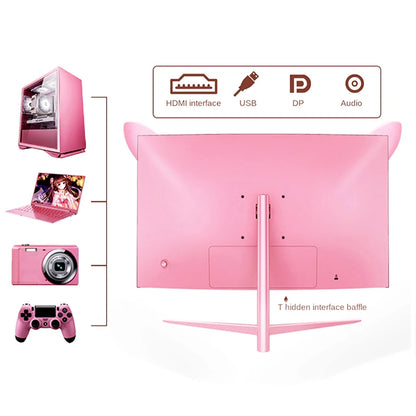 27-Inch Curved Pink QHD Gaming Monitor