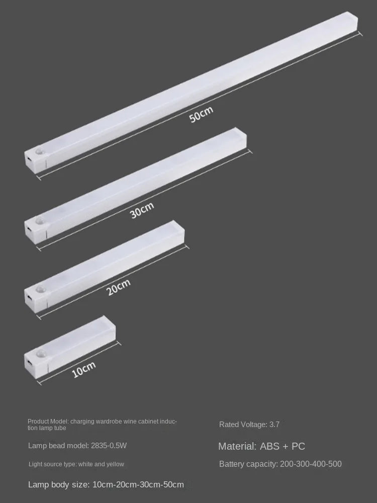 USB Charging Ultra-Thin Sensing Light for Cabinets