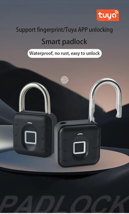 Tuya Bluetooth Fingerprint Padlock Smart Luggage Lock