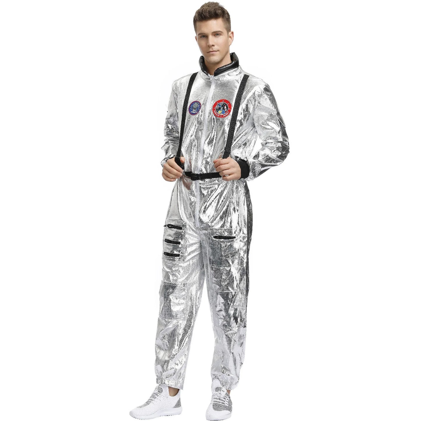 Astronaut Space Suit Costume Adult Kids Family Party Outfit