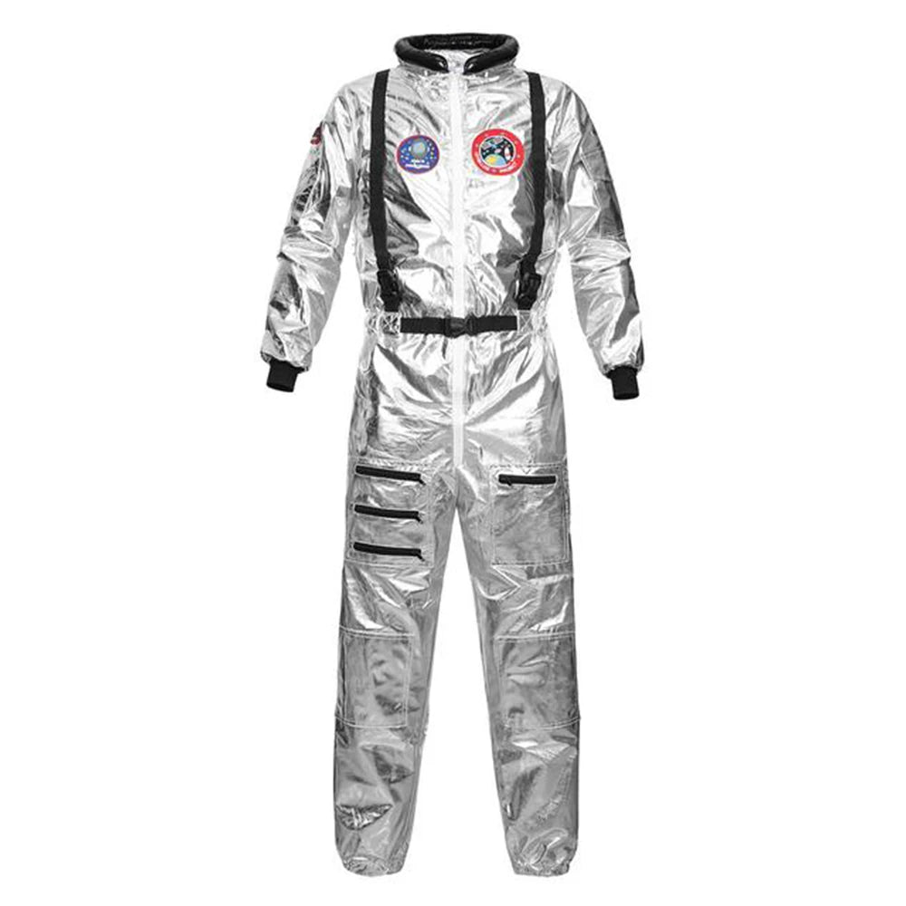 Astronaut Space Suit Costume Adult Kids Family Party Outfit