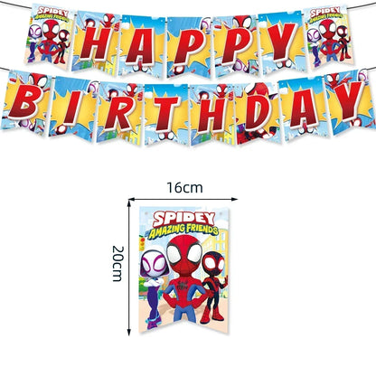 Marvel Birthday Party Disposable Tableware Spider-Man