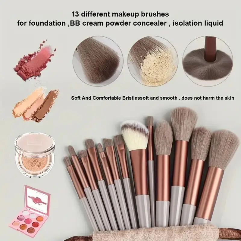 Soft Fluffy Professional Makeup Brush Set Powder Eyeshadow Foundation