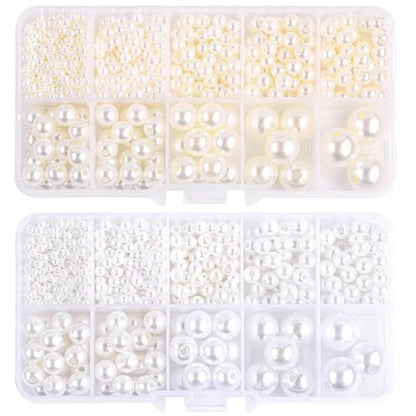 800pcs Faux Pearl Beads DIY Clothing Bead Sewing Supply