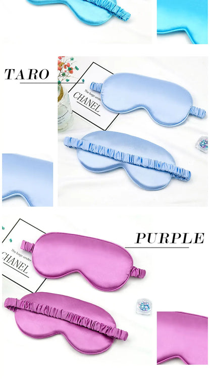 Imitated Silk Eye Mask Portable Sleep Shade Soft Eyepatch Sleeping Shield