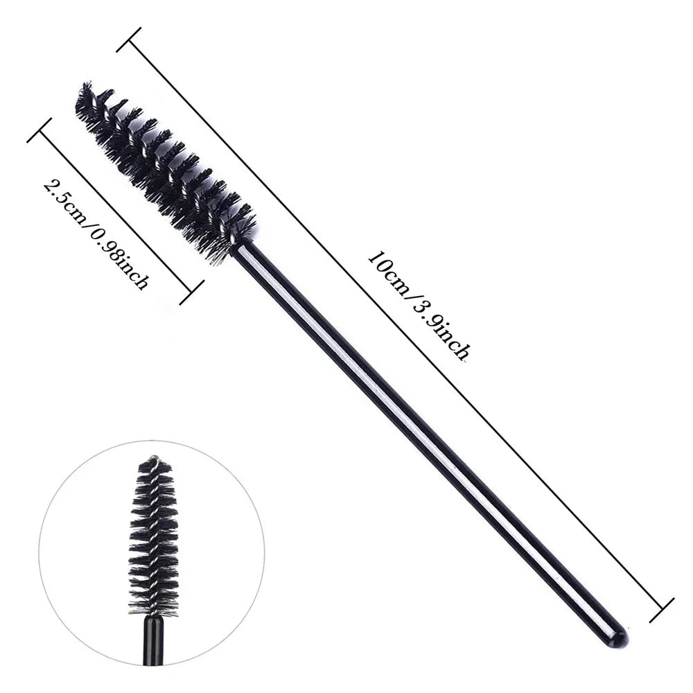 50/100Pcs Disposable Eyebrow Mascara Wands Eyelash Brush