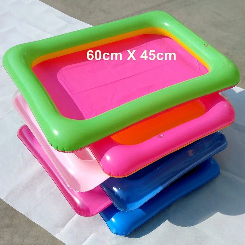 60X45cm Indoor Magic Play Sand Inflatable Tray Kids Toy