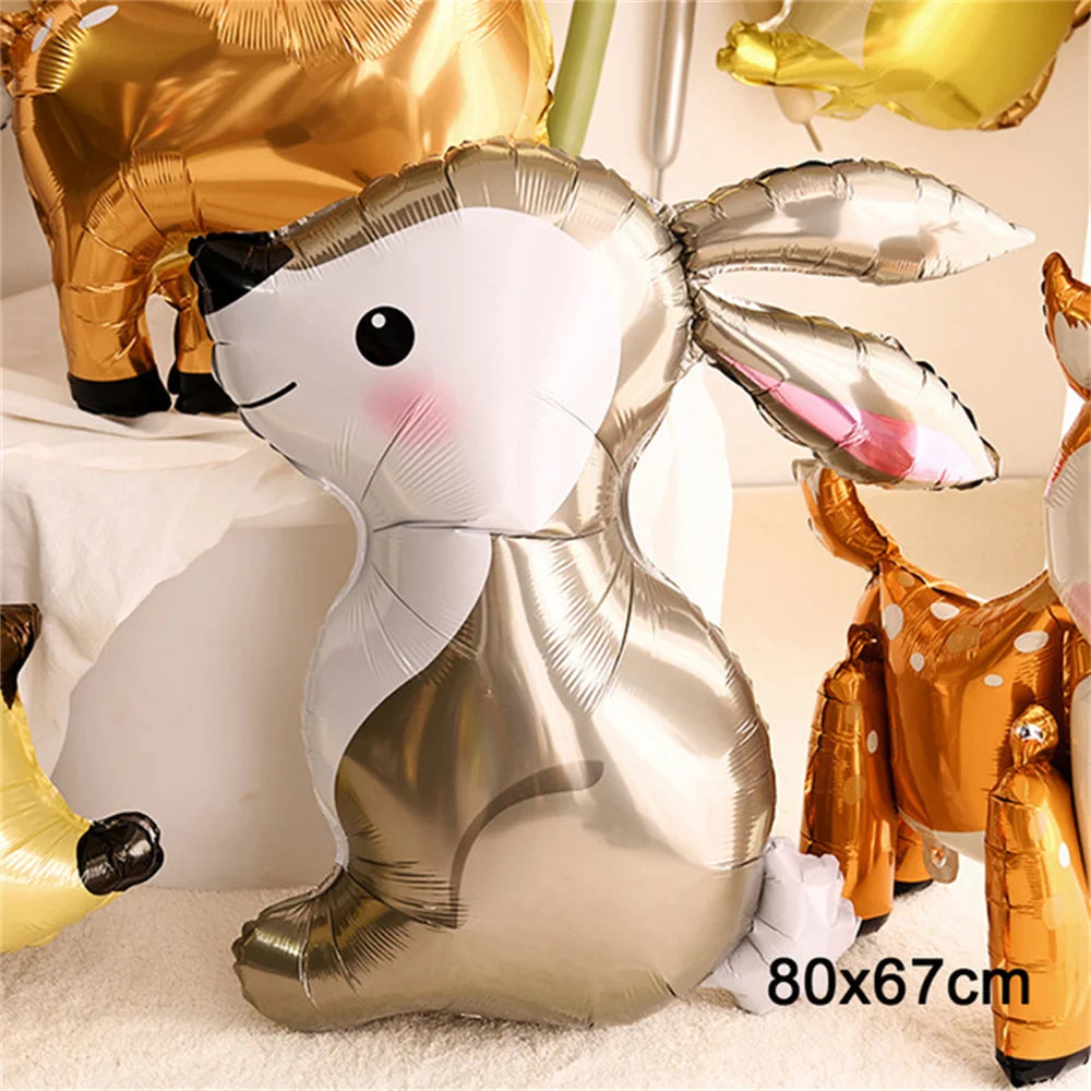 Animal-Themed Foil Balloons