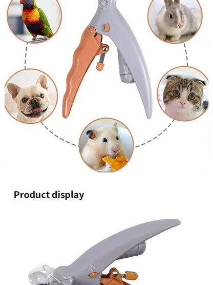 Pet Nail Clipper LED Light Multifunction Grooming Tool