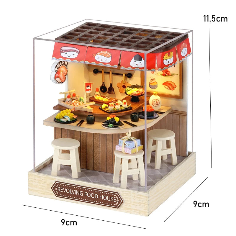 Magic Wooden Doll House DIY Room 3D Puzzle Kit