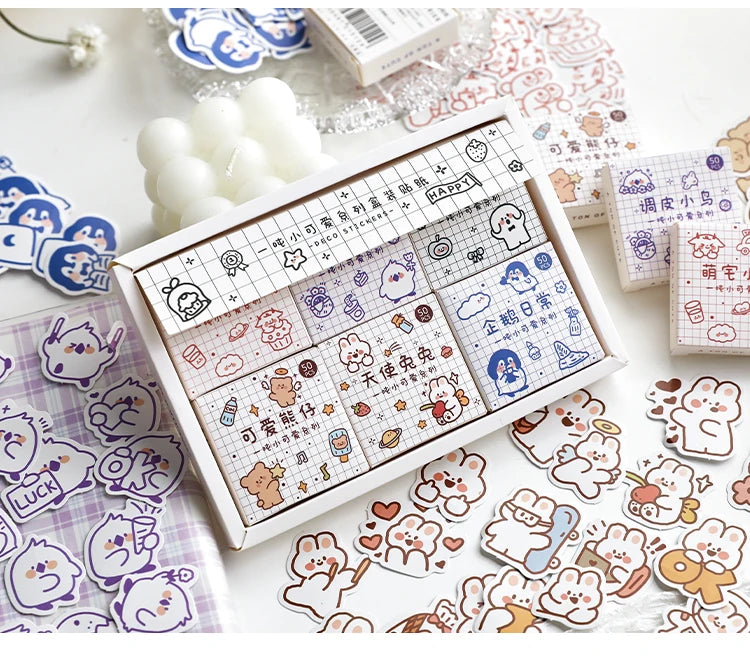 300pcs Cute Stickers Junk Journal Scrapbooking Supplies