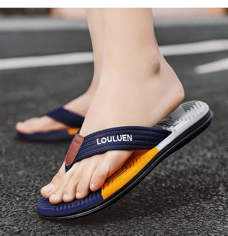 Unisex Fashion Beach Sandals Anti-Slip Thick Sole Flip Flops