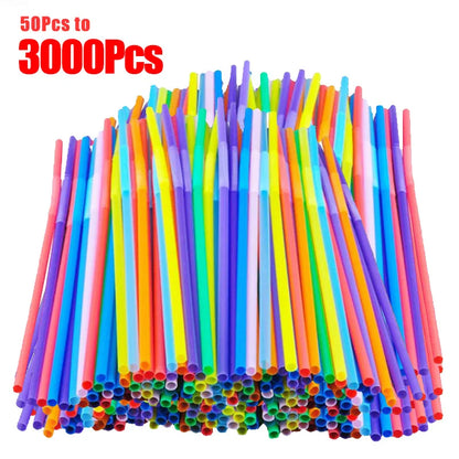 Colorful Plastic Drinking Straws