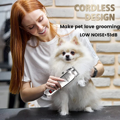 Professional Dog Hair Clipper Rechargeable Low Noise