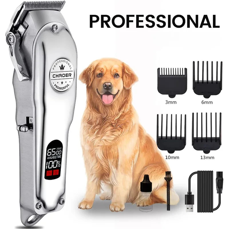 Professional Dog Hair Clipper Rechargeable Grooming Machine