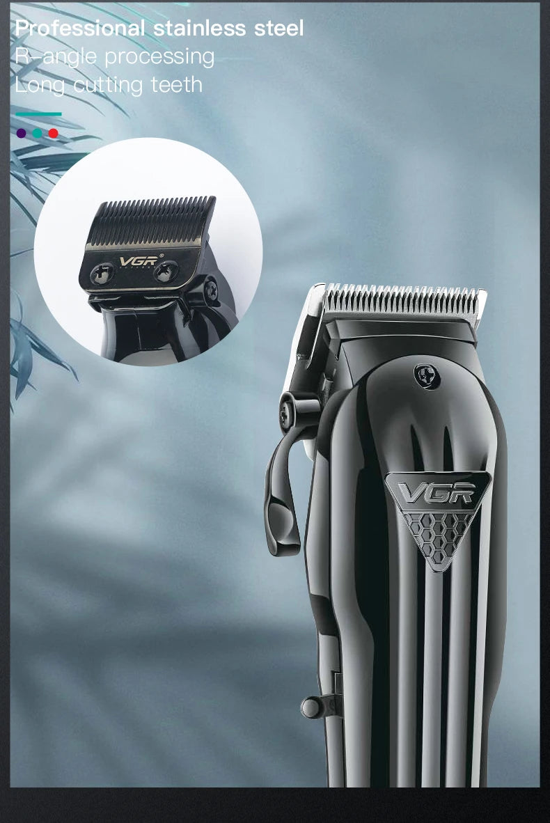 VGR Hair Clipper Professional Adjustable Cordless