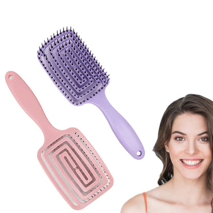 Anti-Static Hollowed Hair Scalp Massage Comb Salon Styling Tool