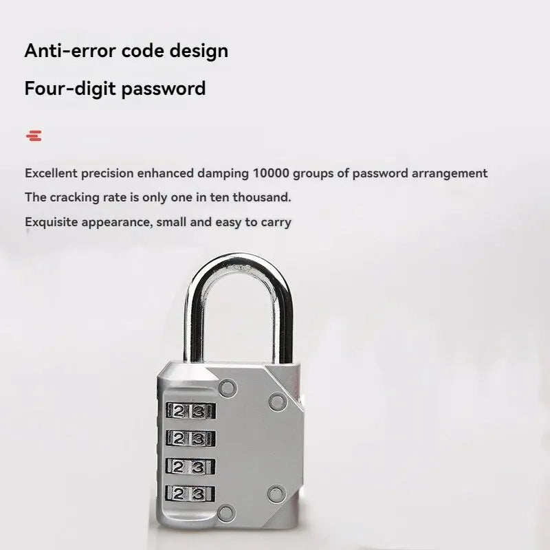 Mini Cabinet Door Lock 4-Digit Anti-Theft Padlock