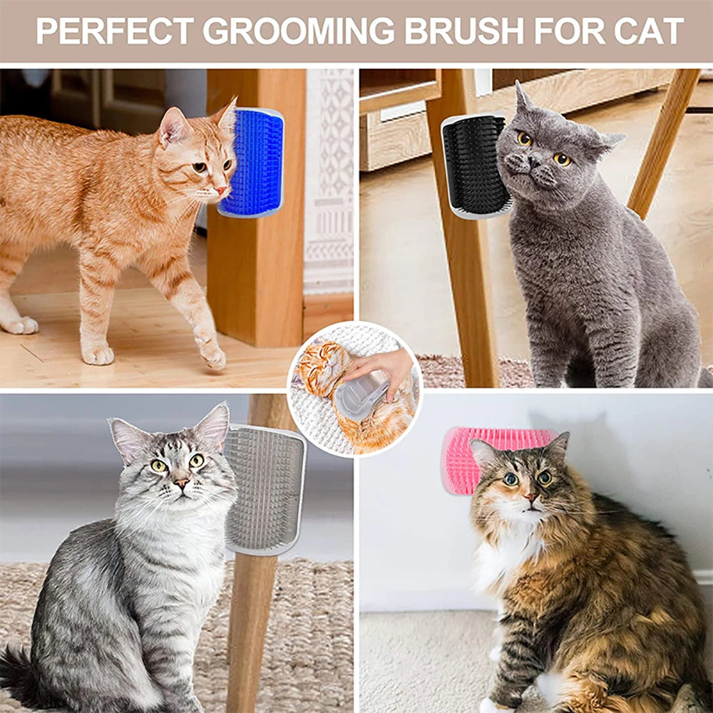 Cat Scratcher Massager Grooming Brush Hair Remover