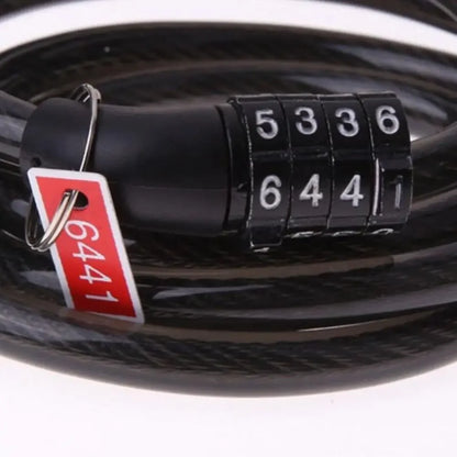 Heavy Duty 4-Digit Bike Chain Padlock Anti-Theft