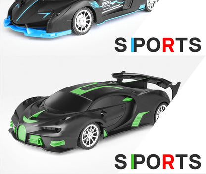 1/18 RC Sports Car 2.4G LED Light High Speed Drift Remote Car Toy