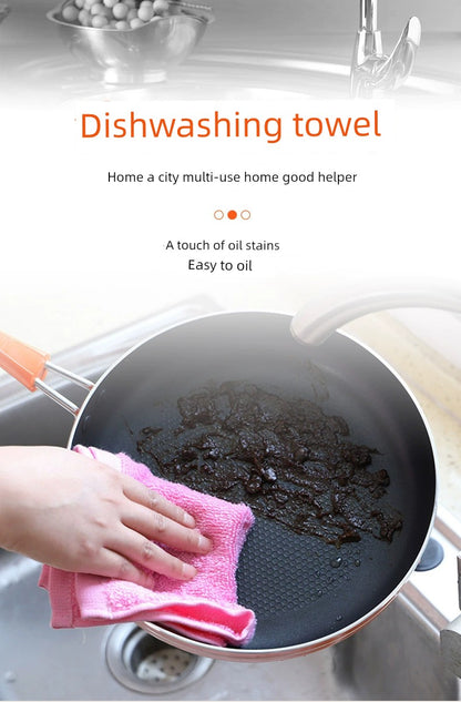 Thickened Oil-Free Home Kitchen Dish Towel Rag