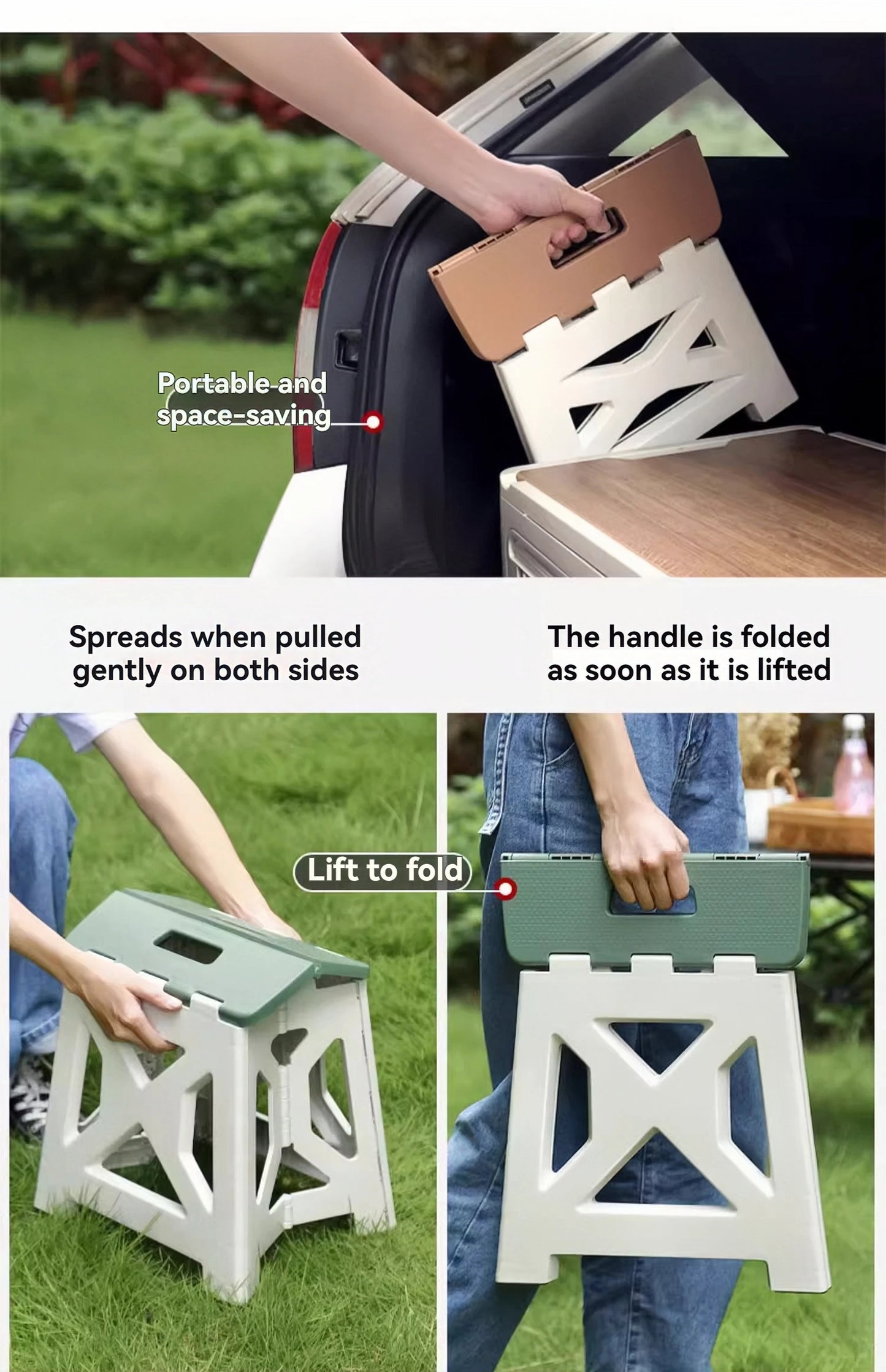 Portable Folding Stool Outdoor Home Multifunction