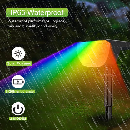 72/68 LED Solar Landscape Lights Outdoor Waterproof Spotlight