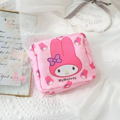 Sanrio Hello Kitty Kuromi Menstrual Bag Napkin Storage