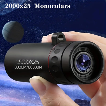 2000X25 HD Monocular Telescope Zoom Green Film Scope