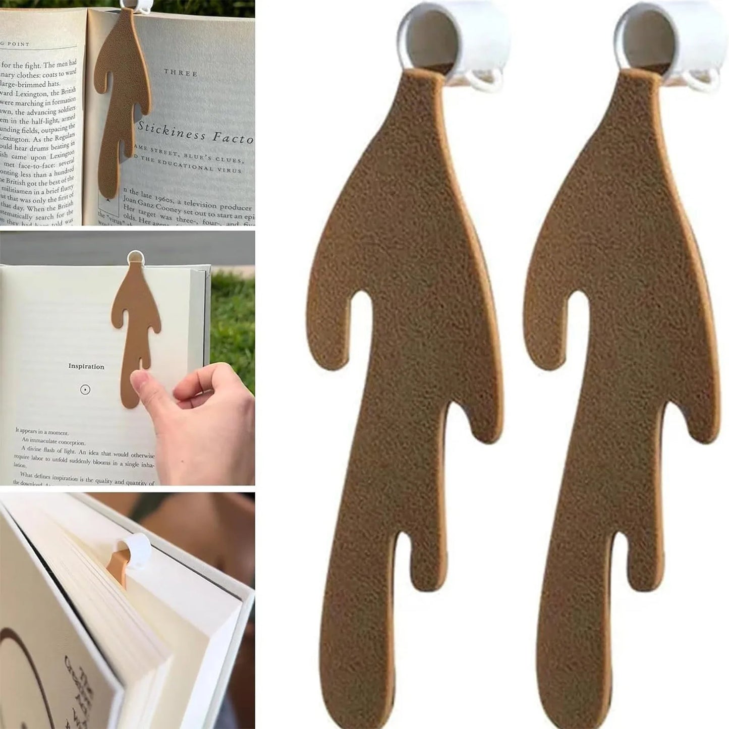 Spilled Coffee Bookmark Corner Marker