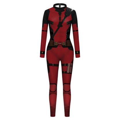 Wolverine Deadpool Cosplay Jumpsuit Halloween Party Suit