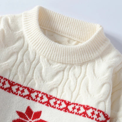 2024 High-End Cashmere Sweater Men Christmas Deer Jumper